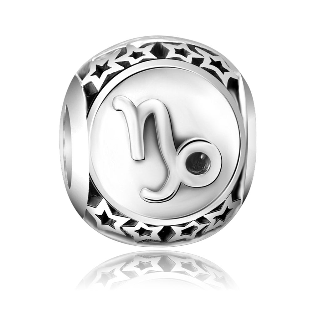 Charms Zawieszka Koralik 925 Zodiak Kozioroec