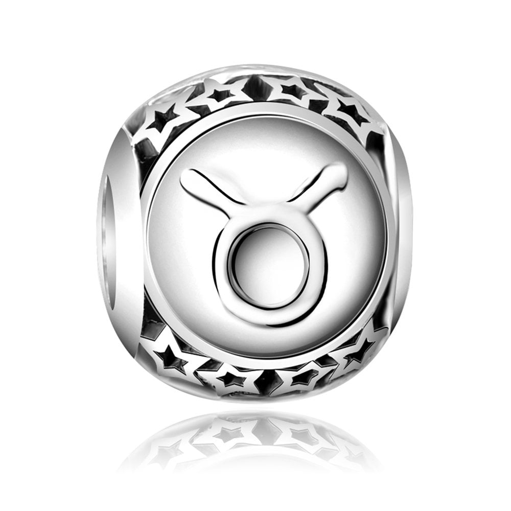 Charms Zawieszka Koralik 925 Zodiak Byk