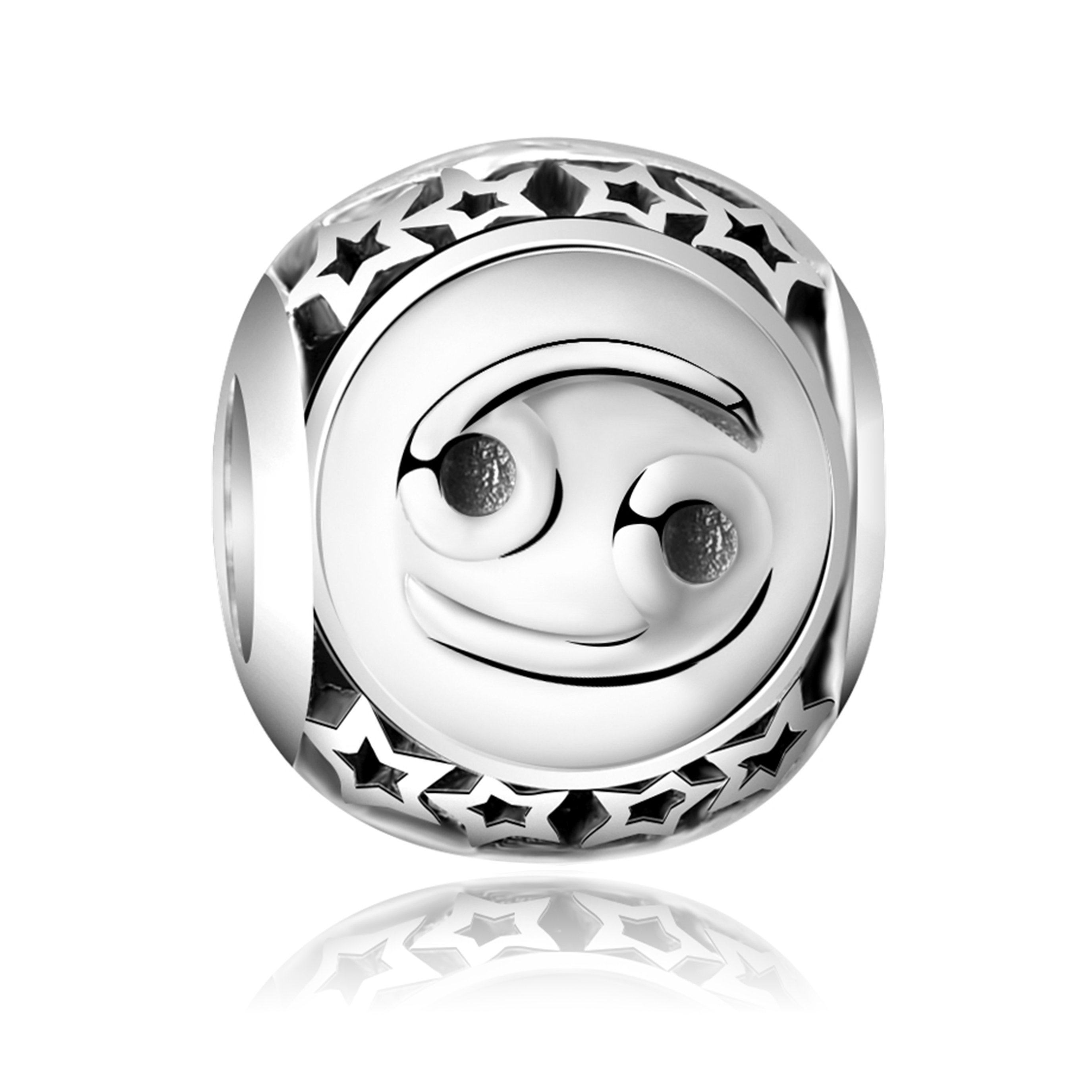 Charms Zawieszka Koralik 925 Zodiak Rak
