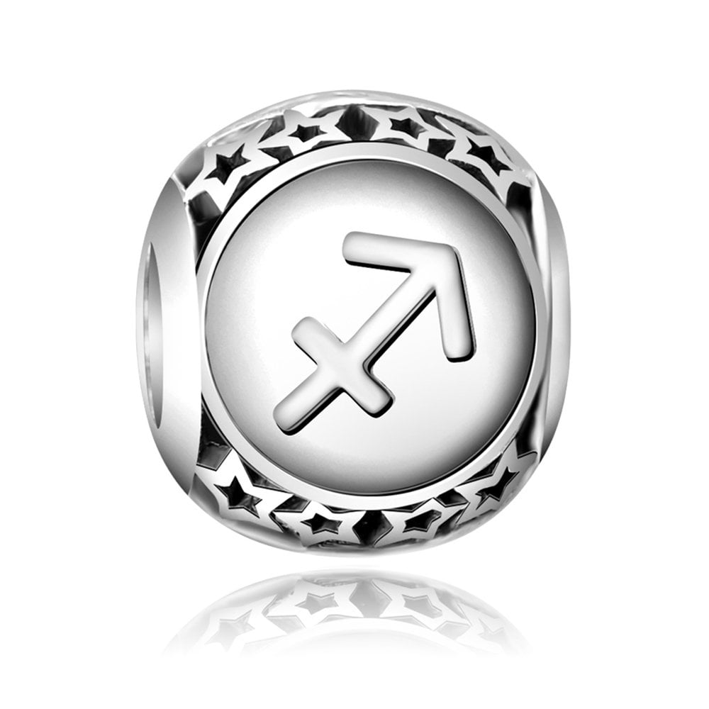 Charms Zawieszka Koralik 925 Zodiak Strzelec