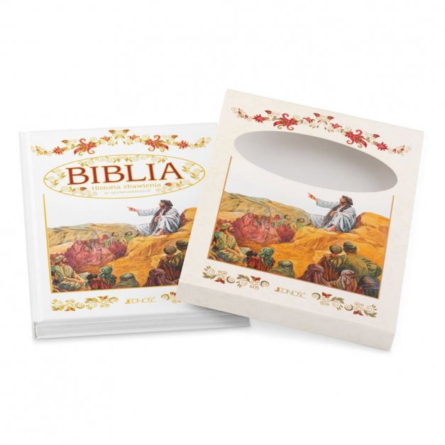 Biblia w etui z grawerem dla dziewczynki na narodziny