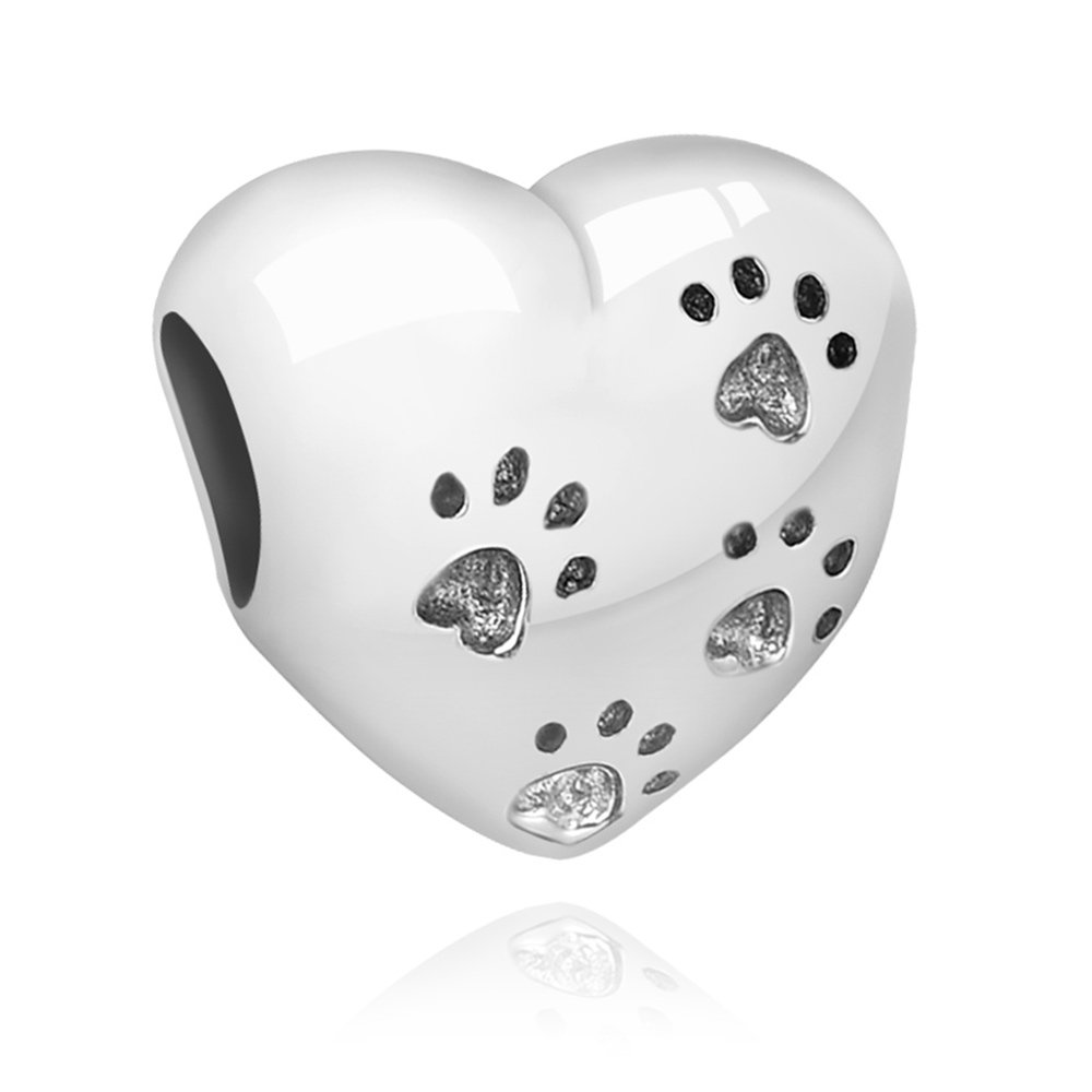Charms Zawieszka Koralik 925 Kocie apki