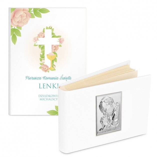 Album na zdjęcia w etui z nadrukiem dla dziewczynki na komunię