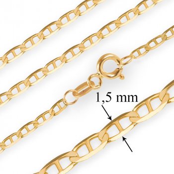 Złoty Łańcuszek 333 Gucci Marina 1,5mm Grawer