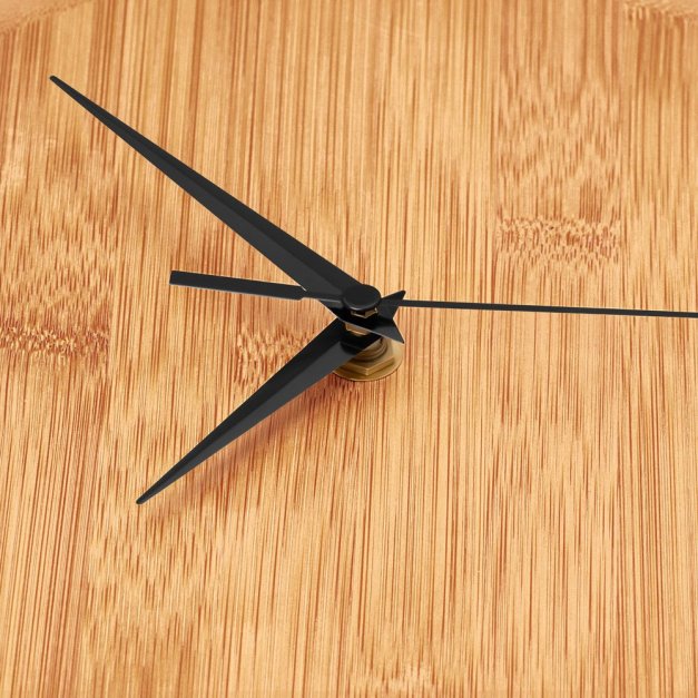 Zegar ścienny bambusowy z nadrukiem dla pary na 25 rocznicę