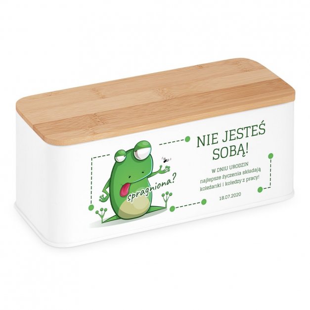 Herbata zestaw herbat w metalowy pudełku z nadrukiem dla koleżanki na urodziny