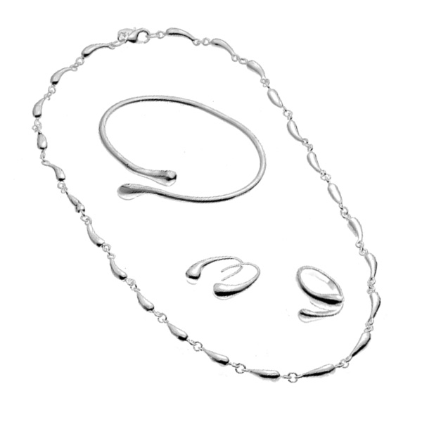 Komplet Biuterii 925 Silver Layered