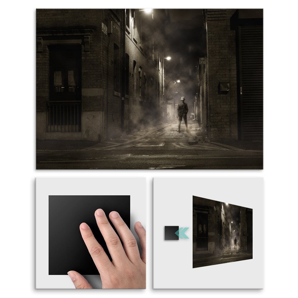 Plakat metalowy film noir L
