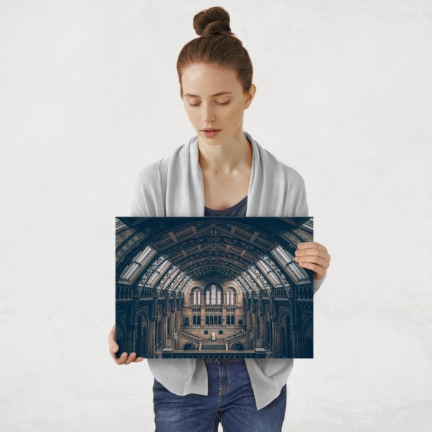 Plakat metalowy Muzeum Historii Naturalnej w Londynie M