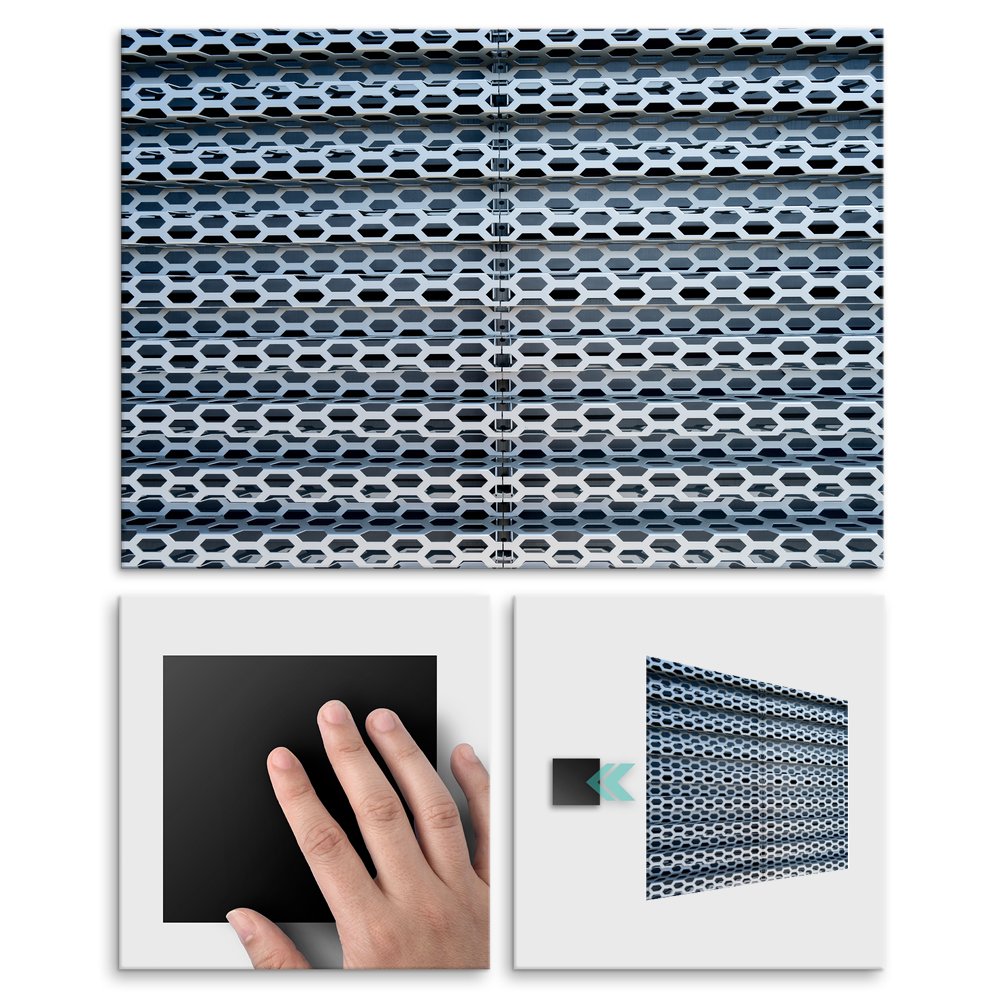 Plakat metalowy metalowa tekstura L