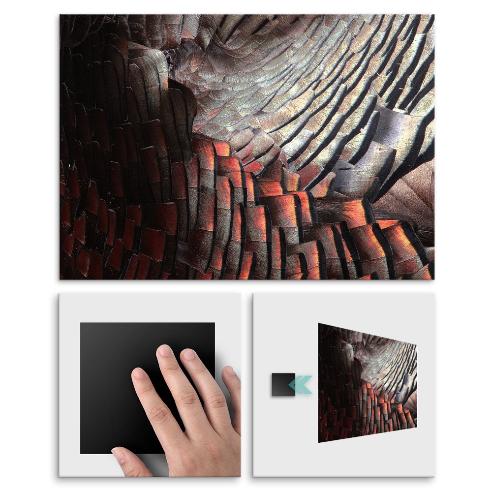 Plakat metalowy abstrakcja L