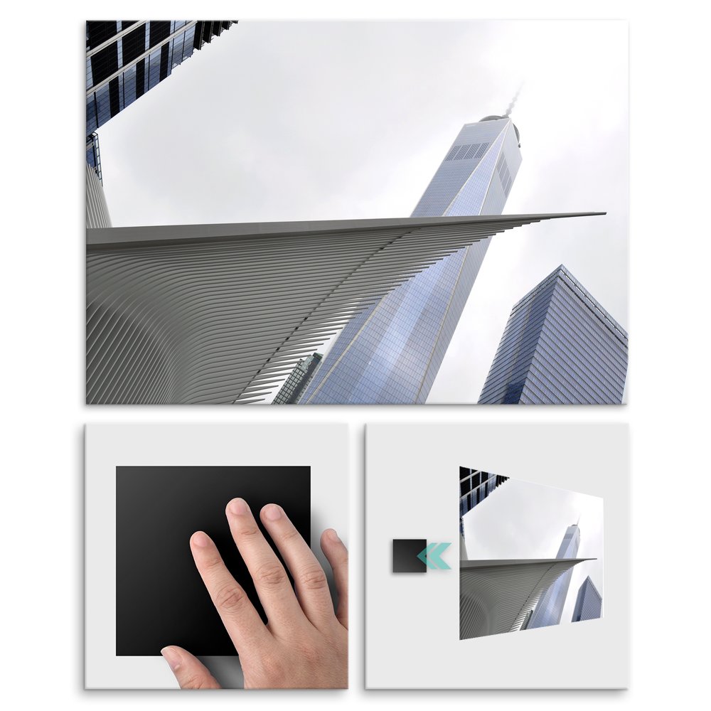 Plakat metalowy world trade center L