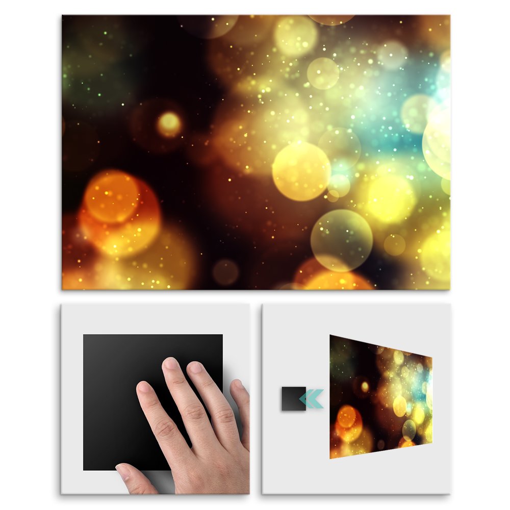 Plakat metalowy bokeh L