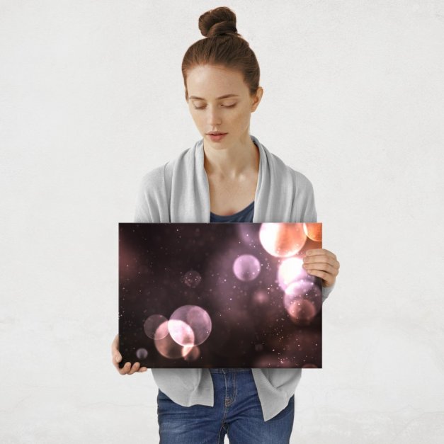 Plakat metalowy bokeh M