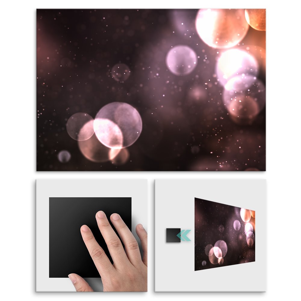 Plakat metalowy bokeh M