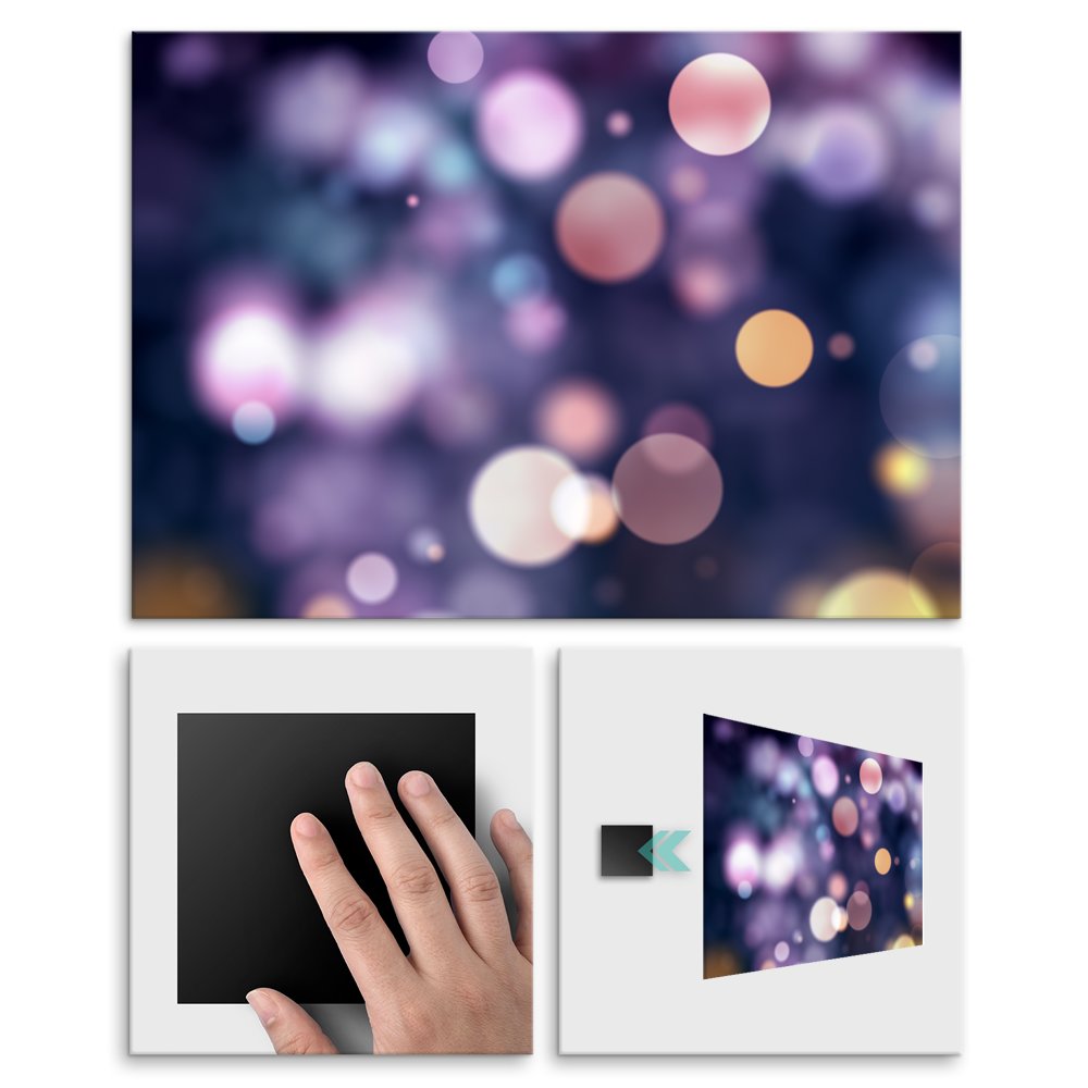 Plakat metalowy bokeh M