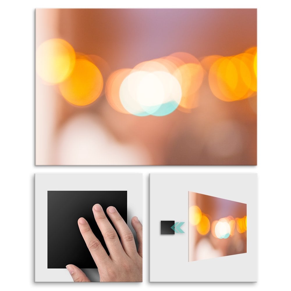 Plakat metalowy bokeh M