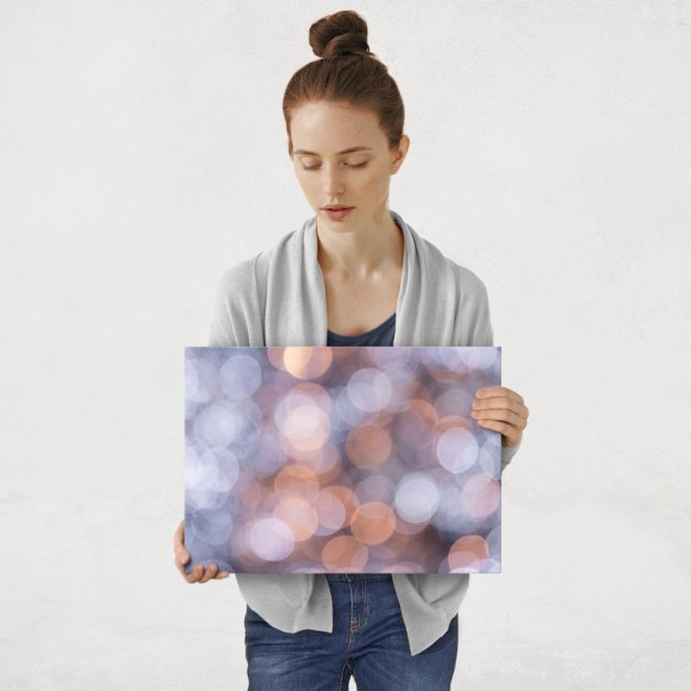 Plakat metalowy bokeh M