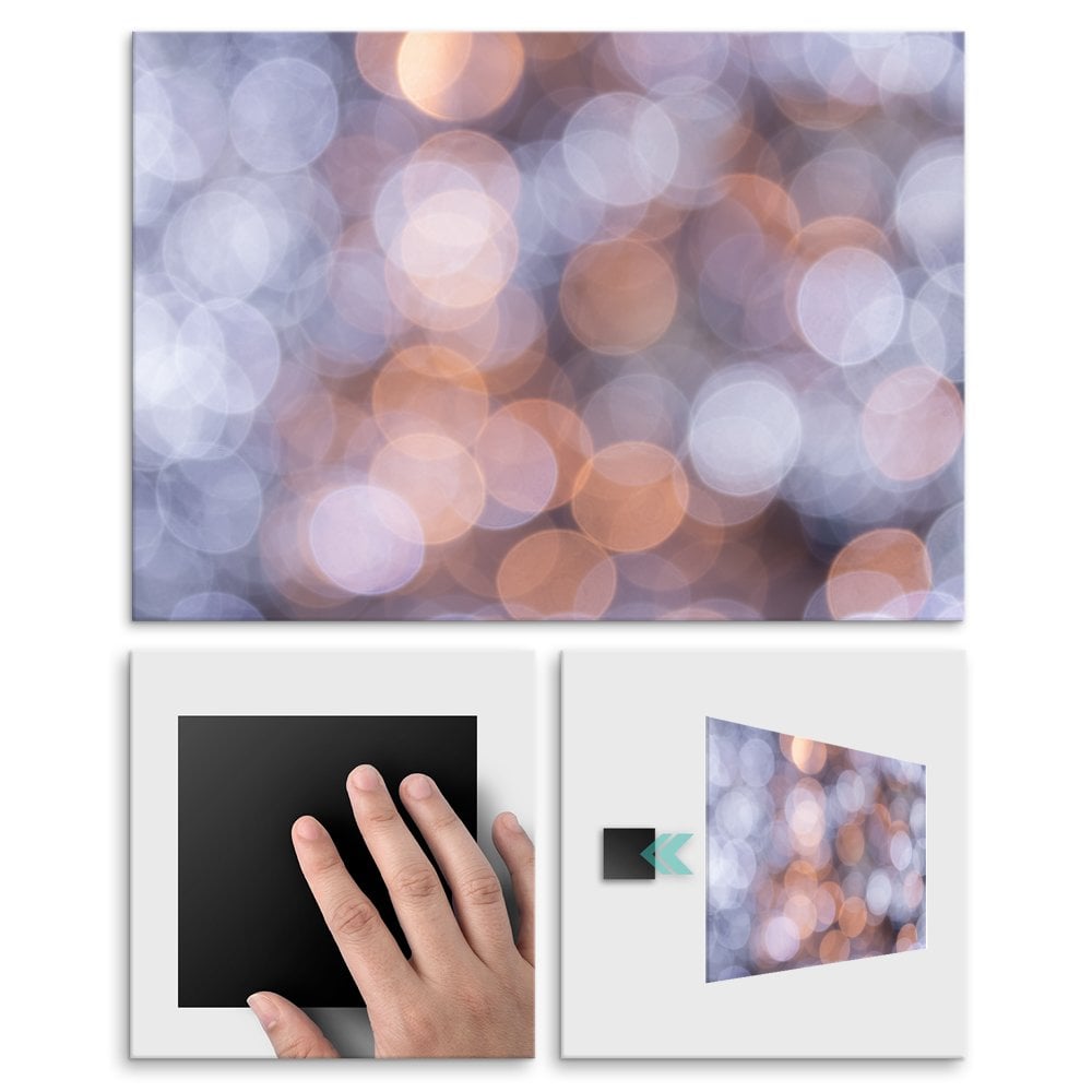 Plakat metalowy bokeh L