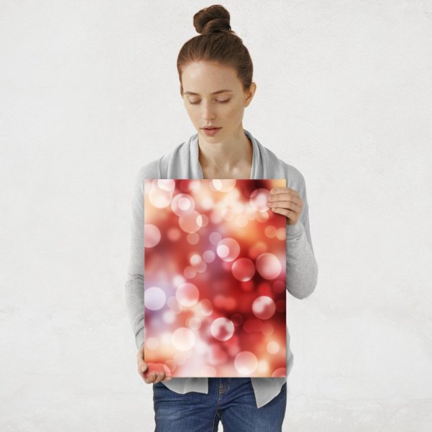 Plakat metalowy bokeh M