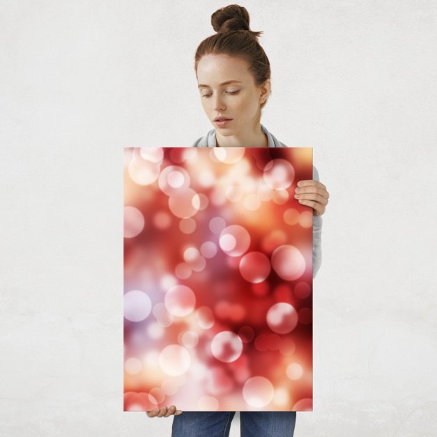 Plakat metalowy bokeh L