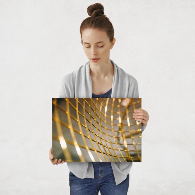 Plakat metalowy abstrakcja M