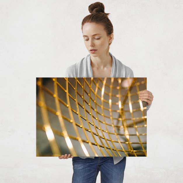 Plakat metalowy abstrakcja L