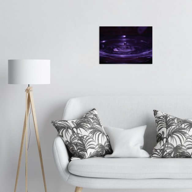 Plakat metalowy krople M