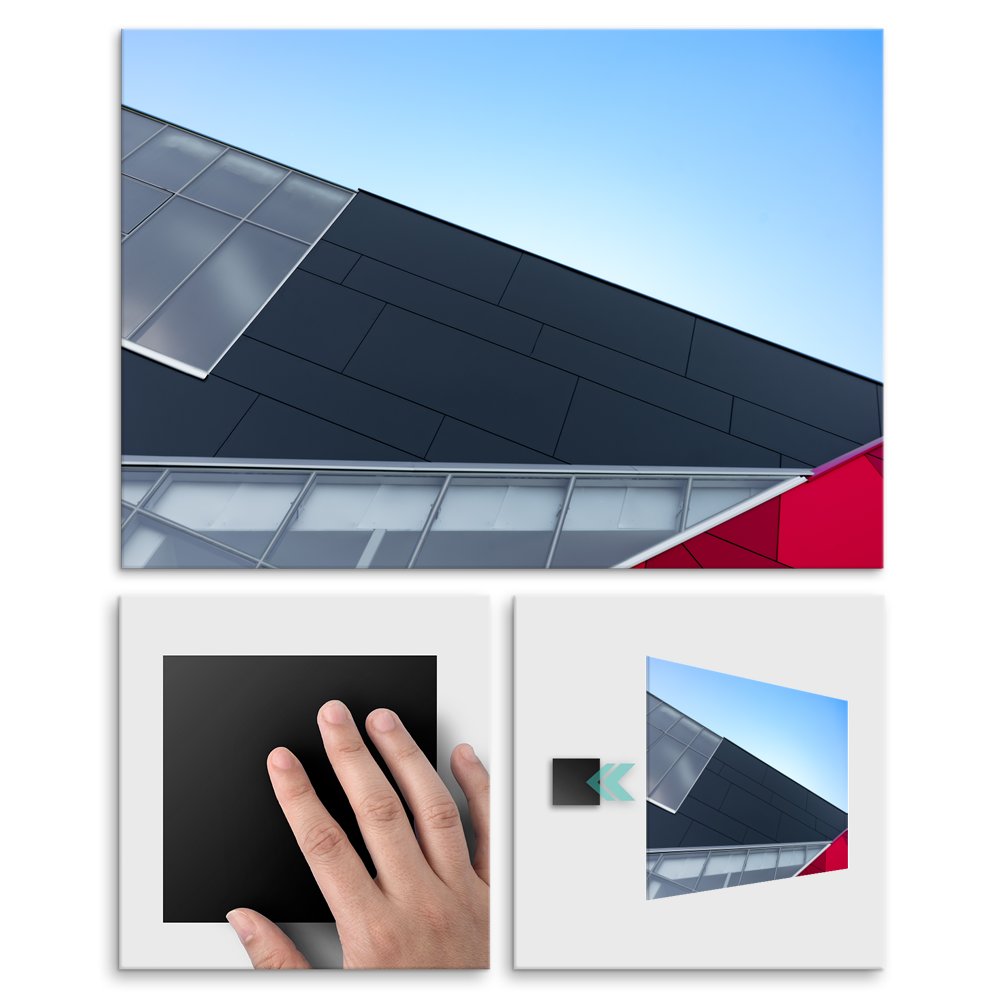 Plakat metalowy nowoczesna architektura L