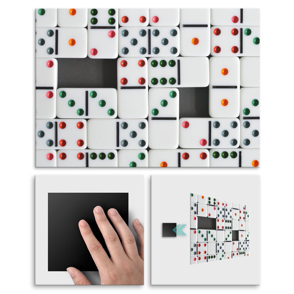 Plakat metalowy domino M