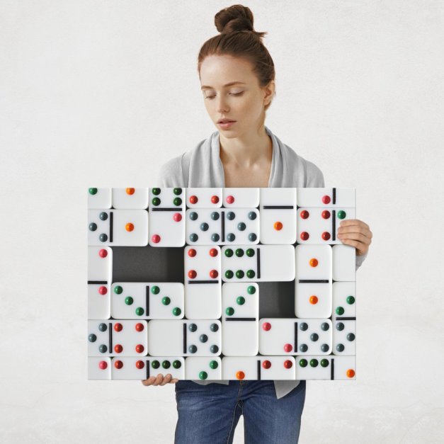 Plakat metalowy domino L