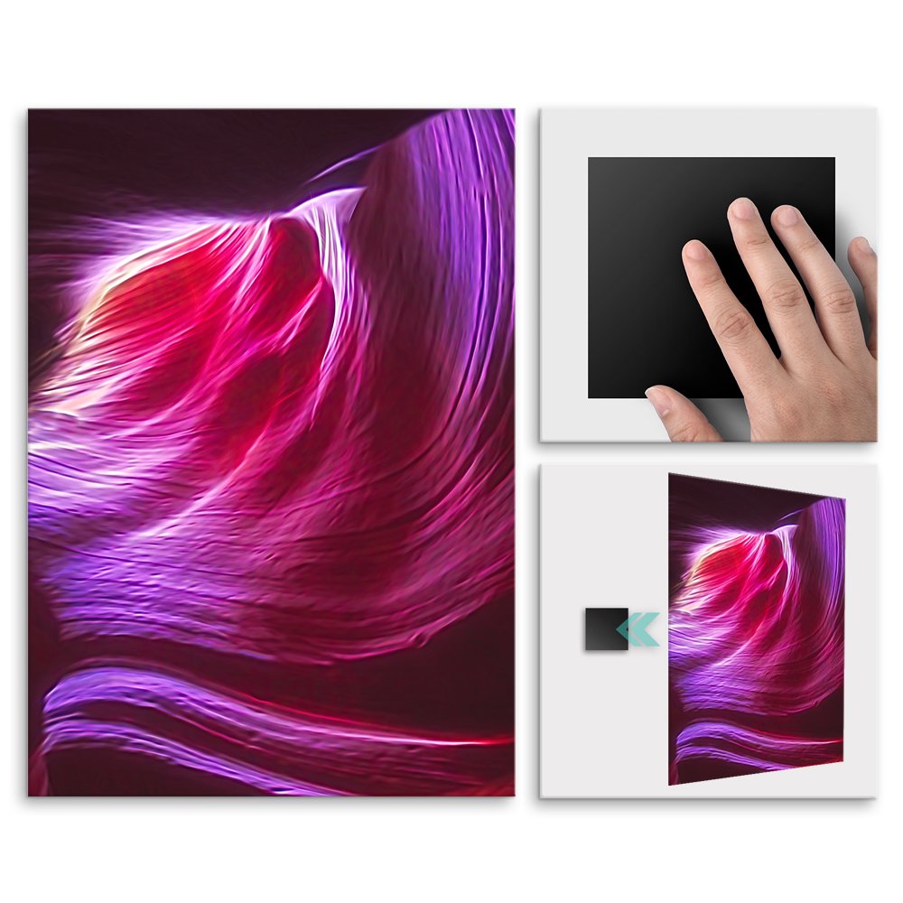 Plakat metalowy rowy neon L
