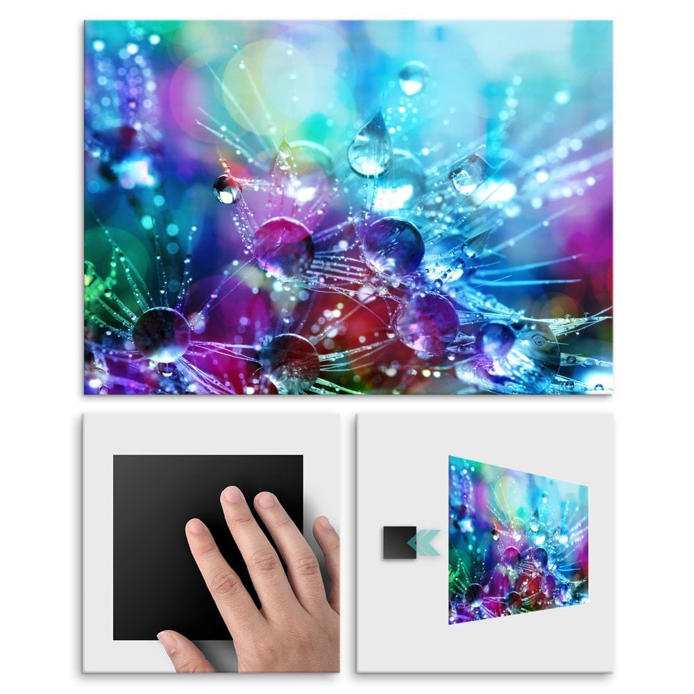 Plakat metalowy krople L