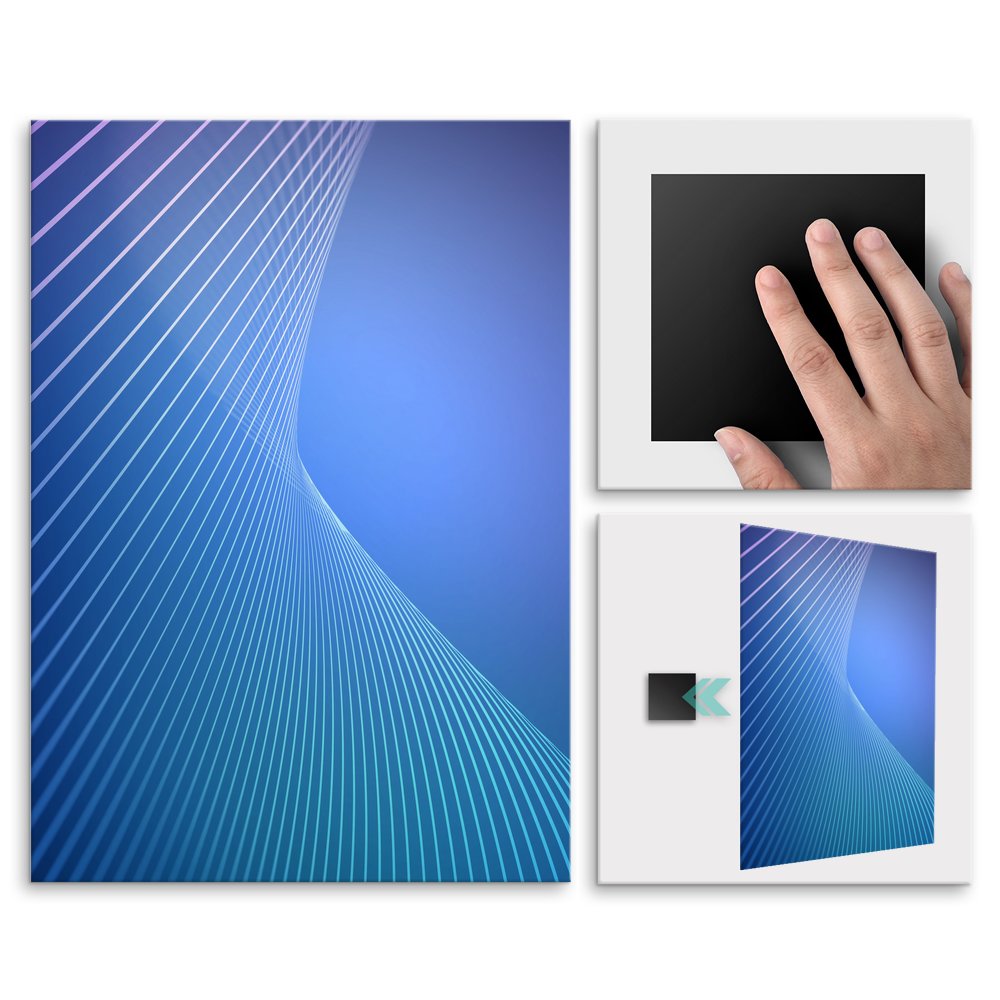 Plakat metalowy abstrakcja w architekturze L