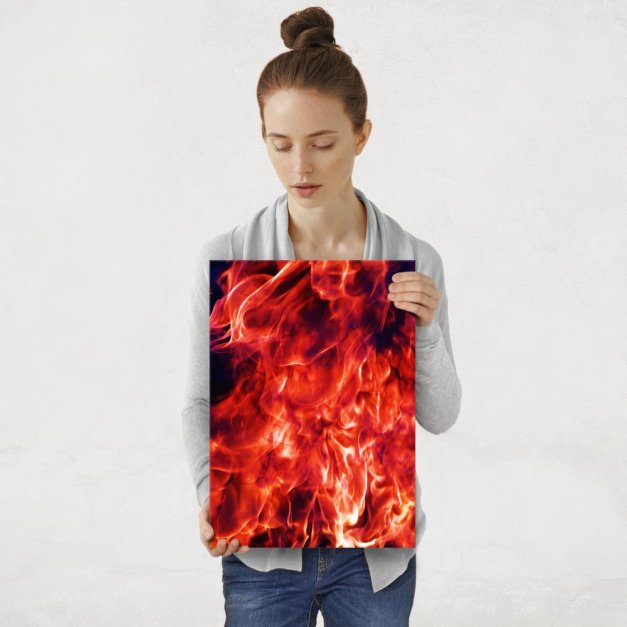 Plakat metalowy ogień M