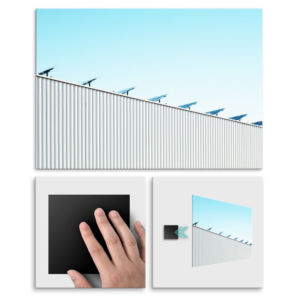 Plakat metalowy fotowoltaika L