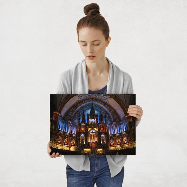 Plakat metalowy Bazylika Notre-Dame M