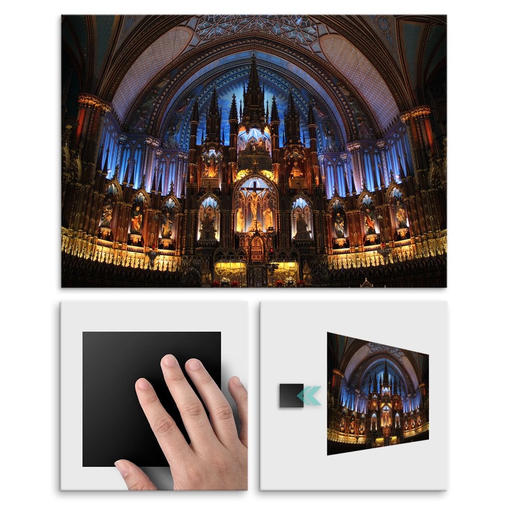 Plakat metalowy Bazylika Notre-Dame L