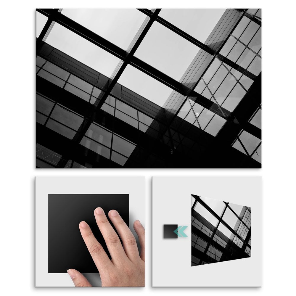 Plakat metalowy szklany sufit L
