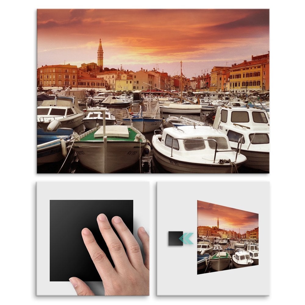 Plakat metalowy port chorwacki L
