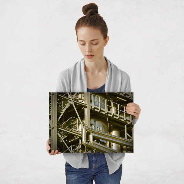Plakat metalowy fabryka M