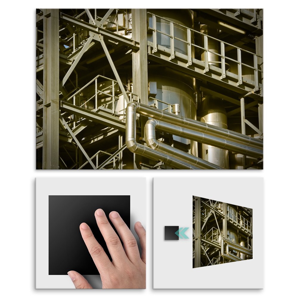 Plakat metalowy fabryka L