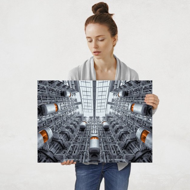 Plakat metalowy budowla L