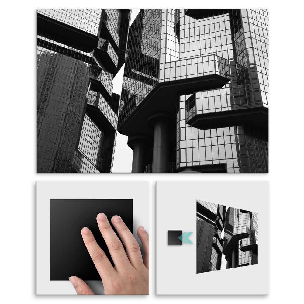 Plakat metalowy architektura L