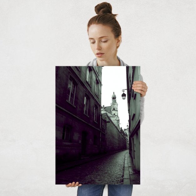 Plakat metalowy miejska alejka L