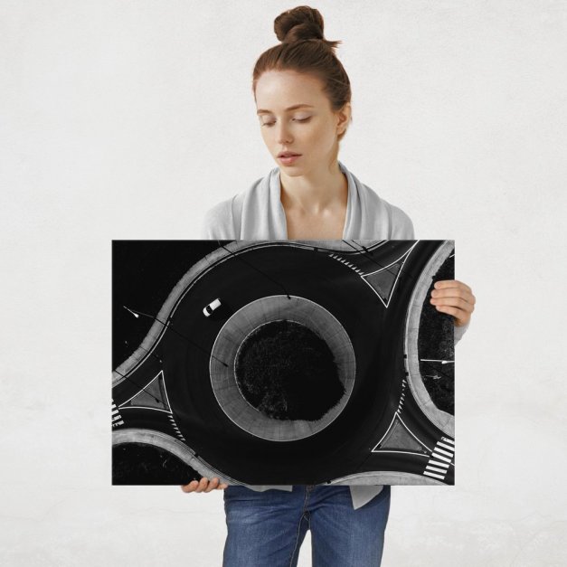 Plakat metalowy rondo L