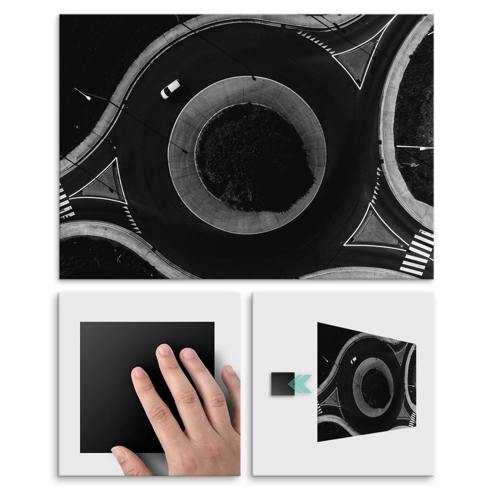 Plakat metalowy rondo L