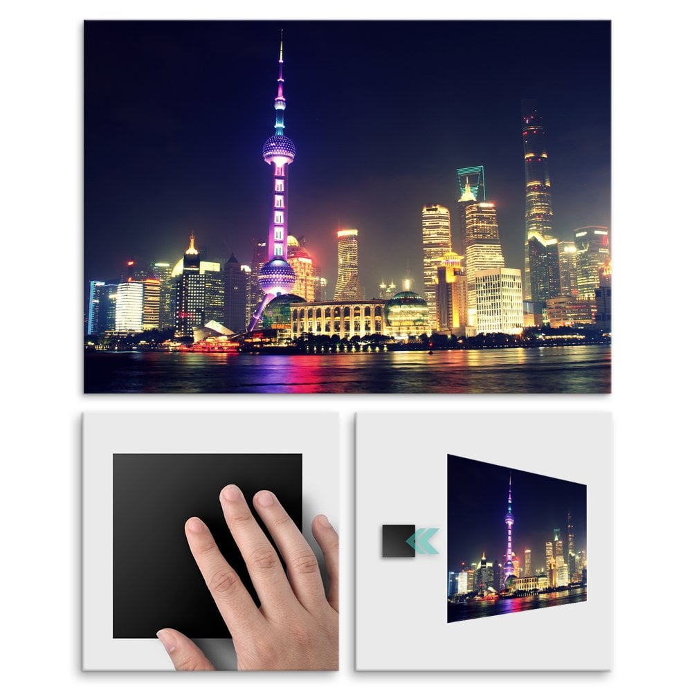 Plakat metalowy Shanghai - Pudong L