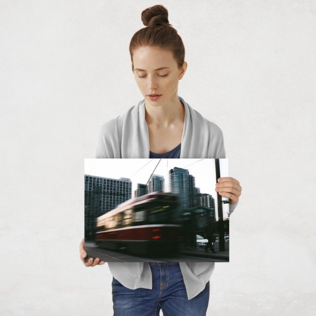 Plakat metalowy tramwaj M