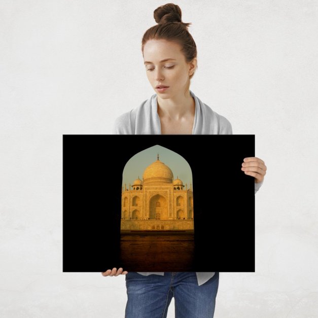 Plakat metalowy Tadź Mahal L